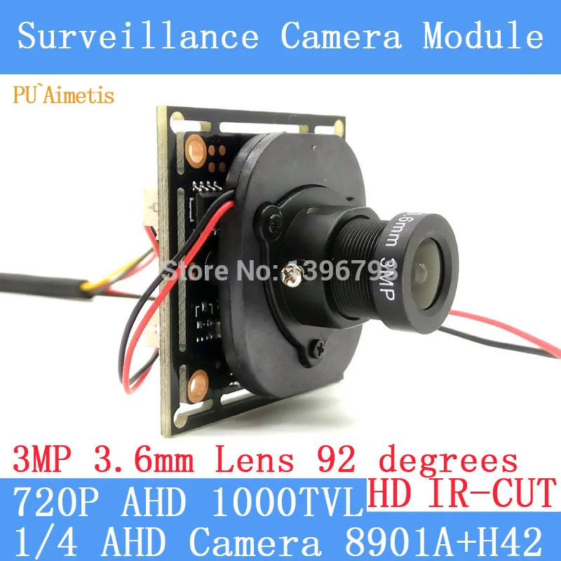 Pu'aimetis 4in1 1000tvl AHD CCTV Камера модуль 3mp 3.6 мм объектив + PAL или NTSC дополнительно наблюдения Камера IR- с двойной-переключатель фильтра