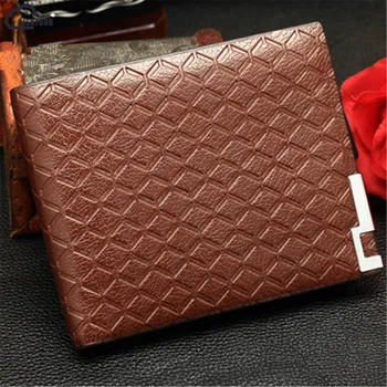

New Multifunction Man Wallets 3 Colors Mens PU Leather Zipper Business Wallet Card Holder Pocket Purse Hot Plaid Pounch Fashion