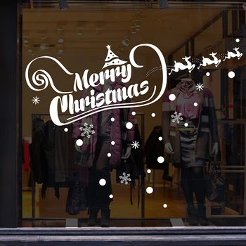 

Arcade Door Glass Door Shop Window Glass Sticker Wall Sticker Fine Grill Removable Christmas Banners