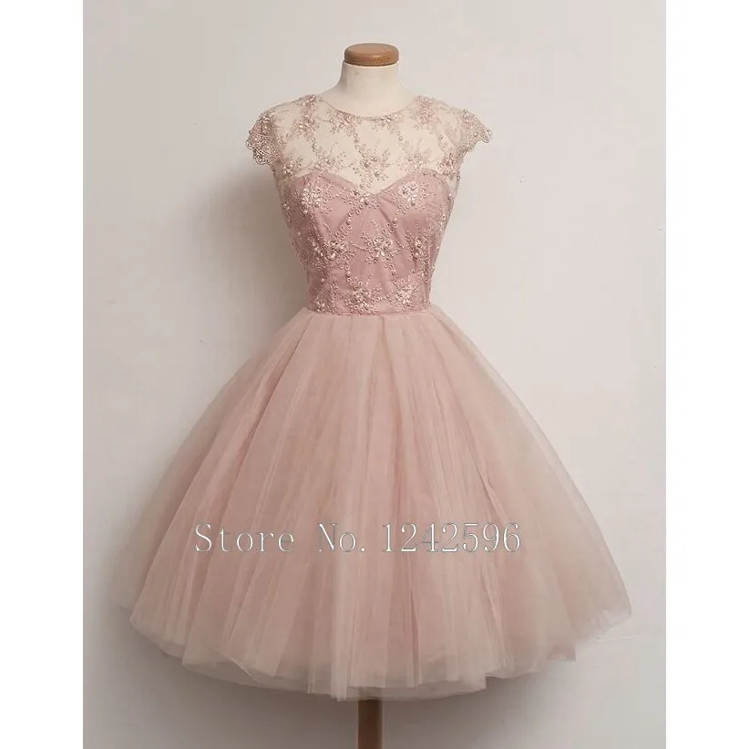 baby pink cocktail dress