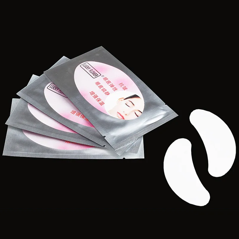 10 Pair/lot Silver Pack Lint Free Under Eye Gel Pads Patches Eyelash