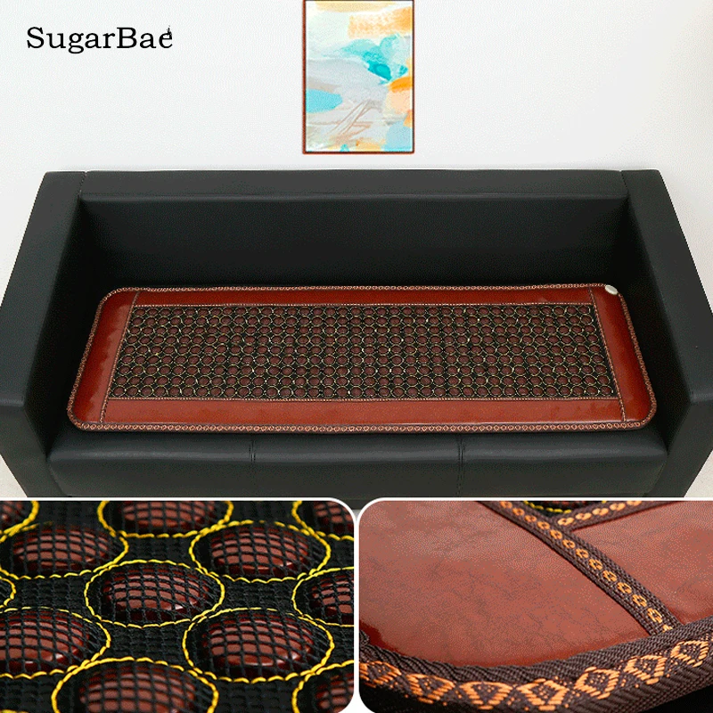 

Massage Chair Sofa Mat Jade Electric Heating Sofa Mattress for Healthcare