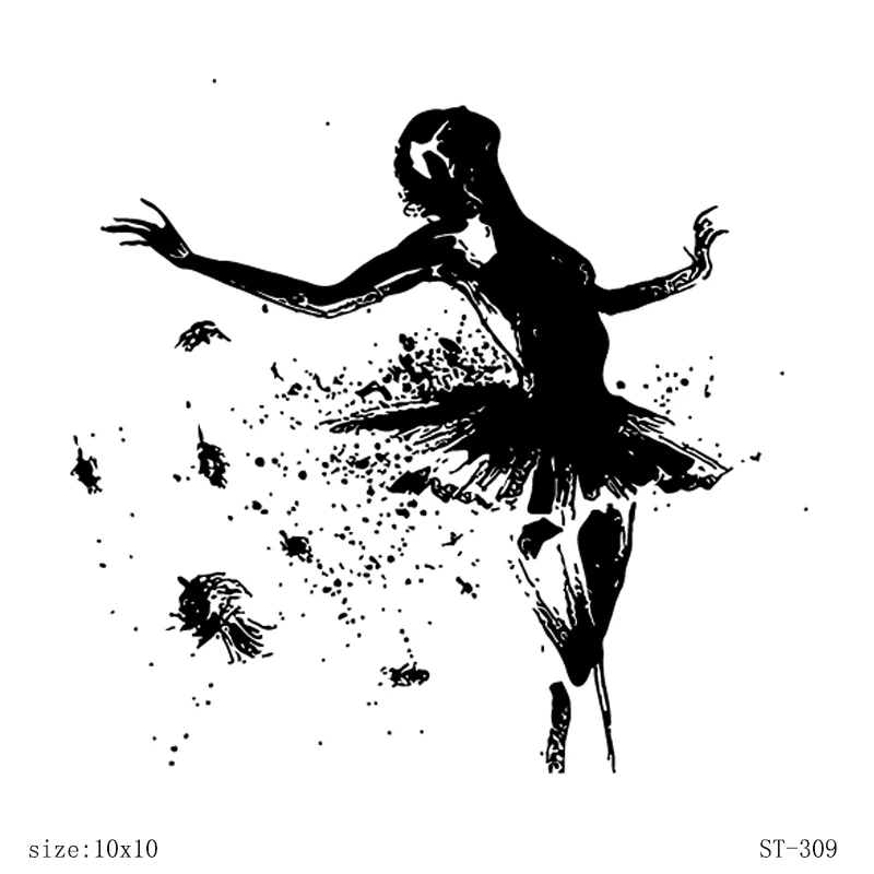 

AZSG Pretty Ballet Dancer Clear Stamps For DIY Scrapbooking Decorative Card making Craft Fun Decoration Supplies 10x10cm