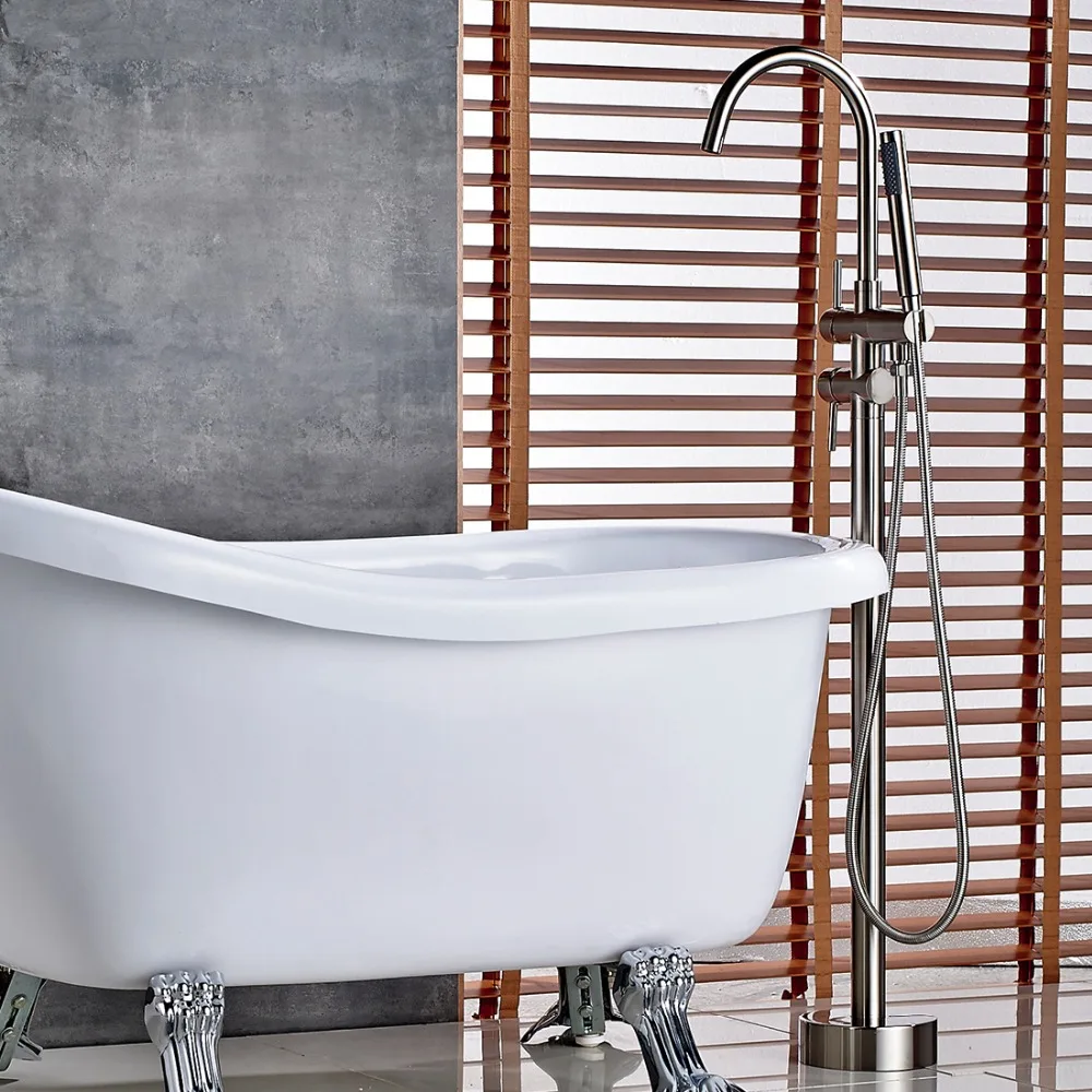 Смеситель для душа с матовым никелевым покрытием|freestanding bathtub faucet|shower faucetsbathtub faucets