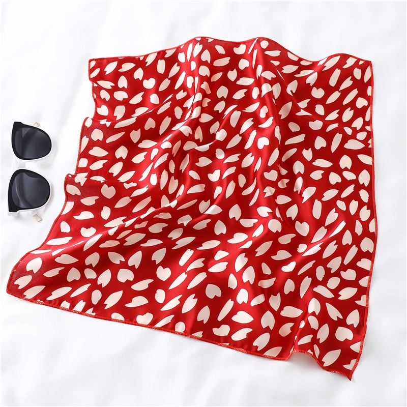 Брендовый дизайнерский шелковый шарф квадратный женский модный Леопардовый шейный платок дамские рабочие шарфы маленький зимний платок бандана повязка для волос - Цвет: FX.106