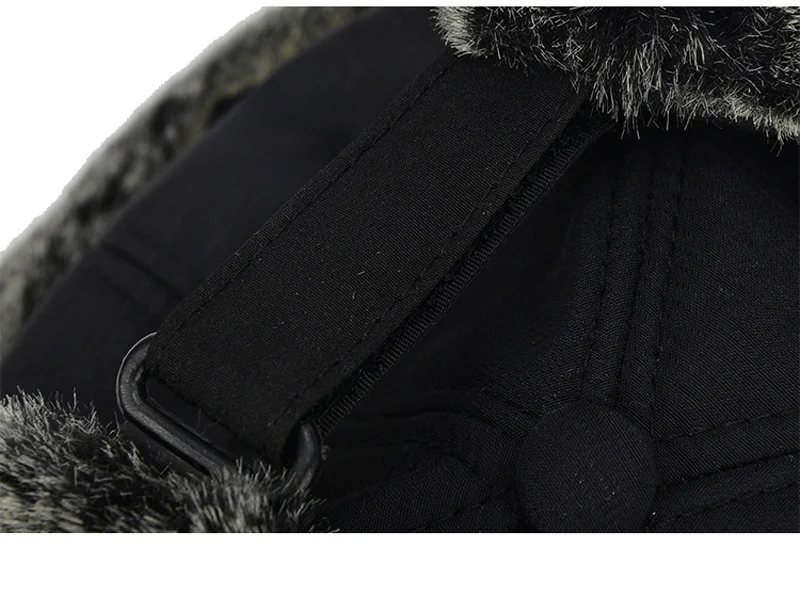 AETRUE Winter Hat Men Bomber Hats For Men Women Thick Balaclava Cotton Fur Earflap Warm Caps Skull Mask Male Winter Bomber Hat -