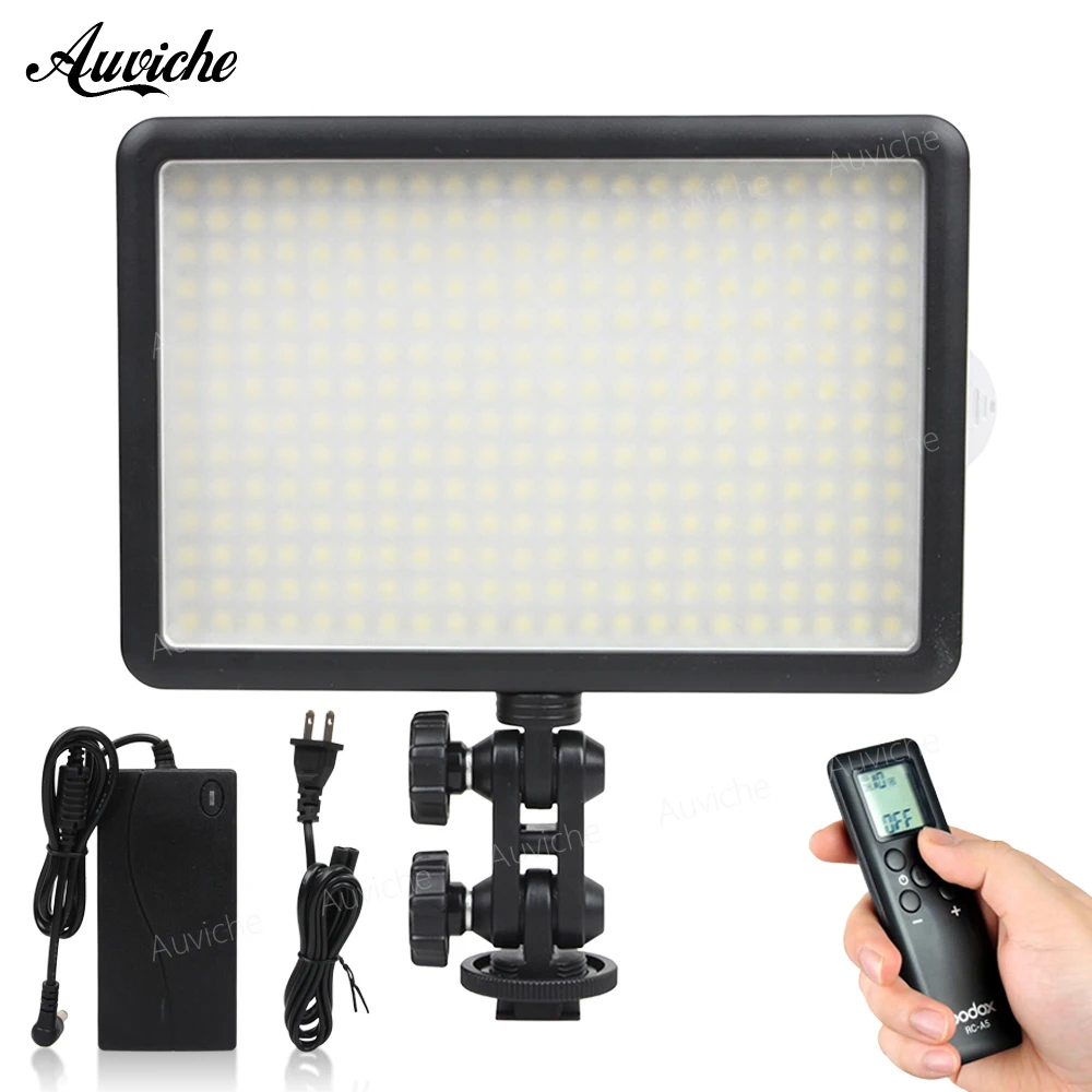 

Godox LED308Y 3300K LED Video LED Light with Power adapter for DSLR Camera Camcorder Fill Light for Wedding News Interview
