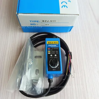 

BZJ-511 Green NPN Color Code Sensor Packing Machine Sensor Color Mark Sensors Optical Switch