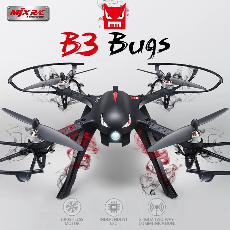 Профессиональный Drone с Камера MJX RC Quadcopter B3 ошибки 3 безщеточный пульт