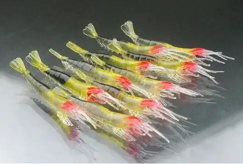 

Pesca Artificial Lure 10pcs/lot 8.5cm/3.8g Fishing Shrimp Swimbaits Soft Lure Fly Fishing Bait Fishing Lure