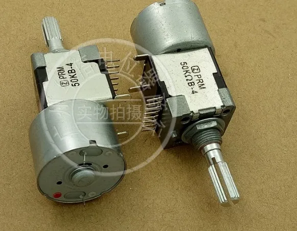 

[VK] double one-row 8 pin motor potentiometer B50K-4 50KB-4 b50k handle 25MM rachis switch