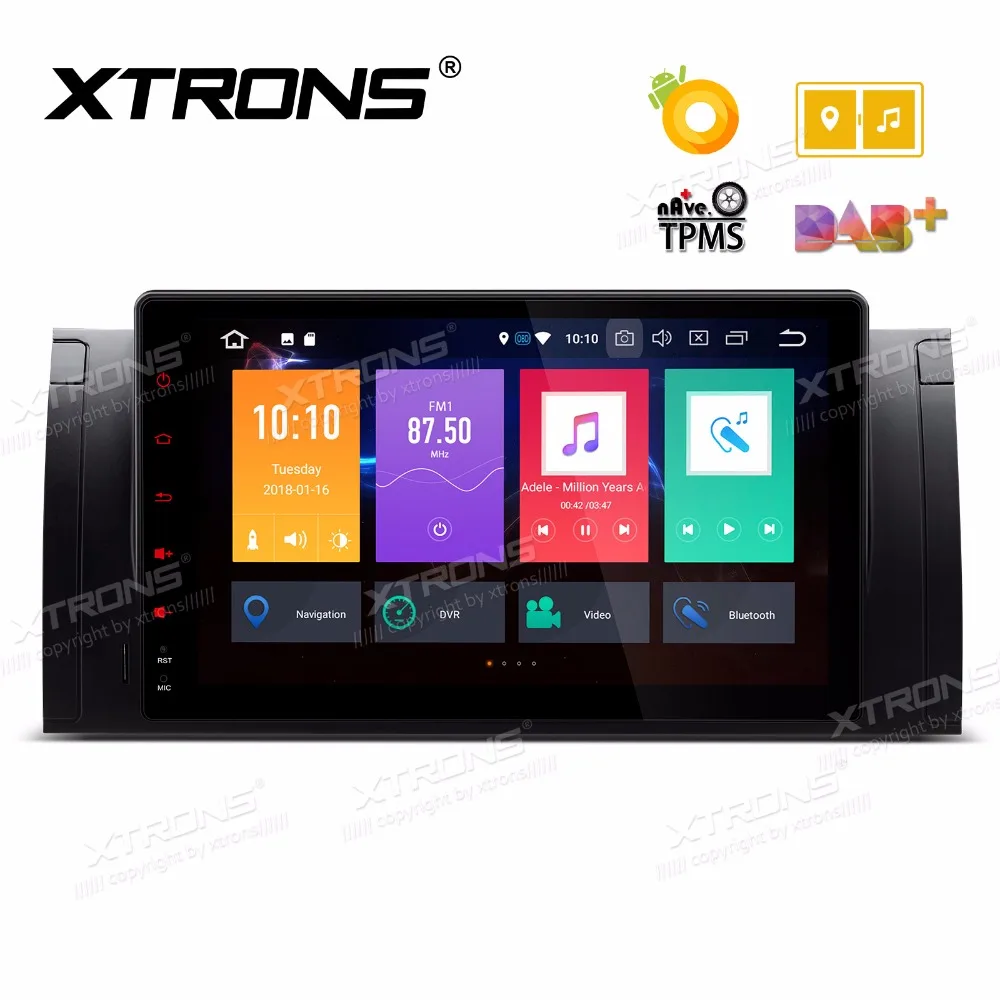 XTRONS 9 ''Android 8,0 Octa Core 1 Din автомобильный DVD плеер радио gps навигации для BMW X5 E53 1999-2005 2006/E39 1995 1996 1997-2003