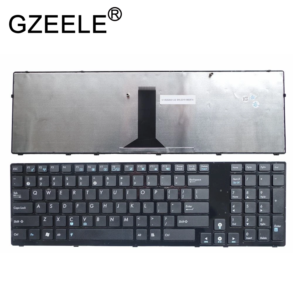 Gzeele New For Asus K93 K93s K93sm K93sv K95 K95v K95vb K95vj K95vm  Keyboard Us Layout Black Color Laptop Keyboard Replace Frame - Replacement  Keyboards - AliExpress