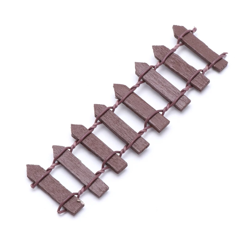 Wood Fence Miniature Fairy Garden Landscape Terrarium Figurine Bonsai DIY Craft Wood Fence Miniature Fairy Garden Landscape Terrarium Figurine Bonsai DIY Craft