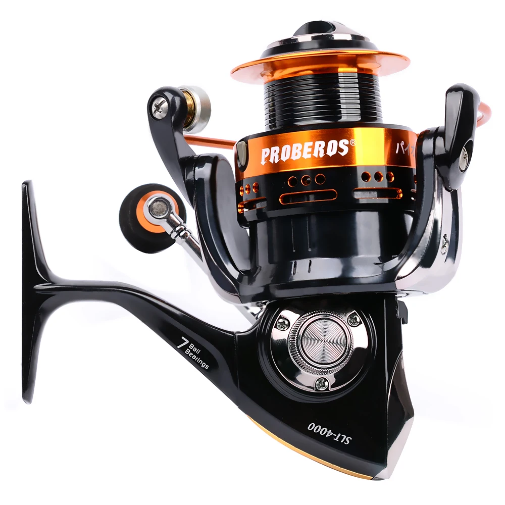 

2019 Aluminum Alloy Fishing Reel 18KG Max Drag Sea Boat 1000-5000 Spinning Reel 6+1BB Bearing+1PC 500M 28LB Line Fishing Reel