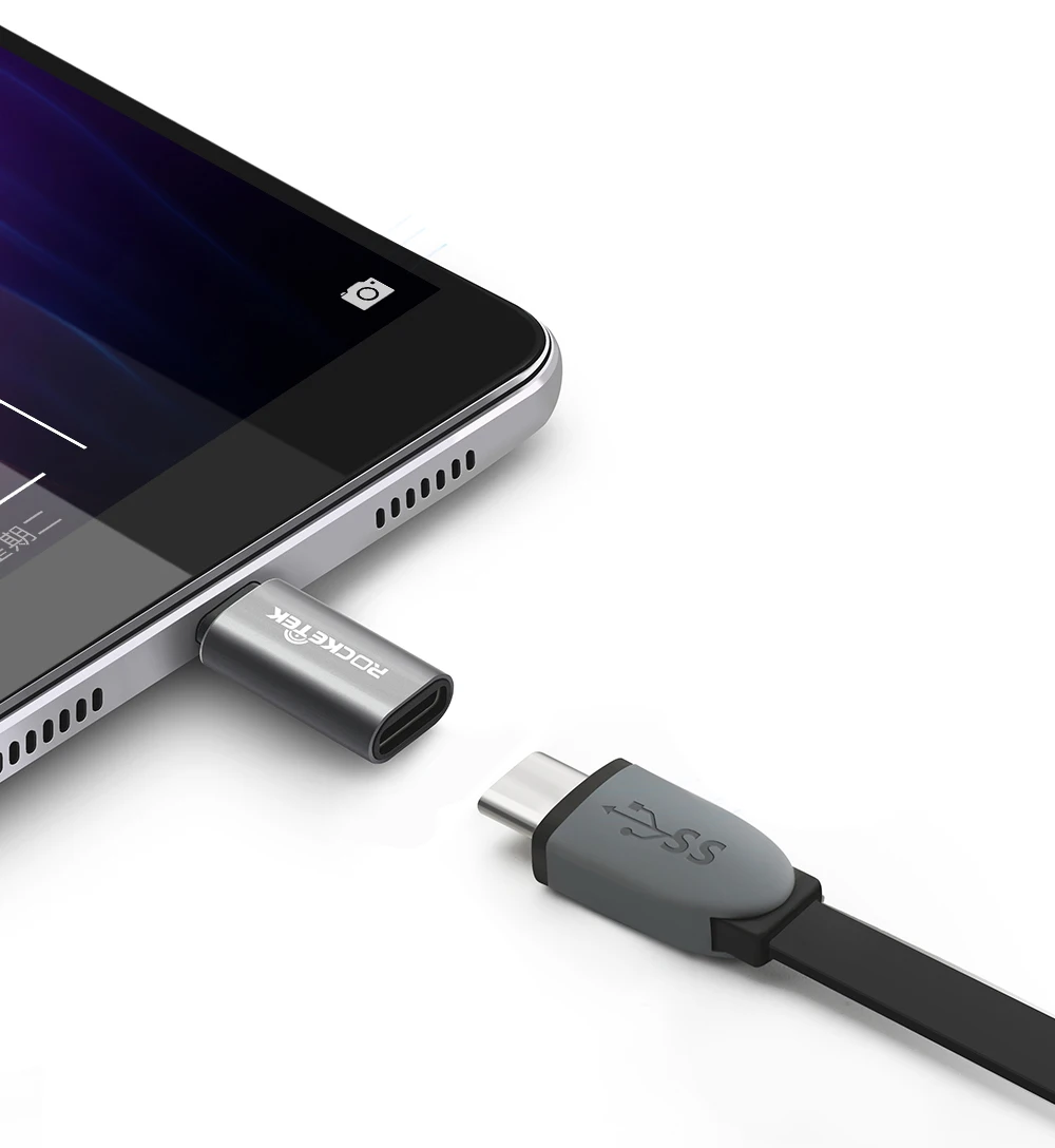 Rocketek Micro-type-c USB C адаптер зарядное устройство аксессуары для синхронизации данных Зарядка для samsung Xiaomi LG huawei Android мобильных телефонов