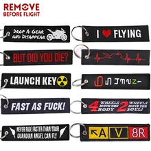 Key-Chain Keyring Key-Fobs-Holder Nuclear Embroidery Launch Gifts Motorcycles New-Fashion