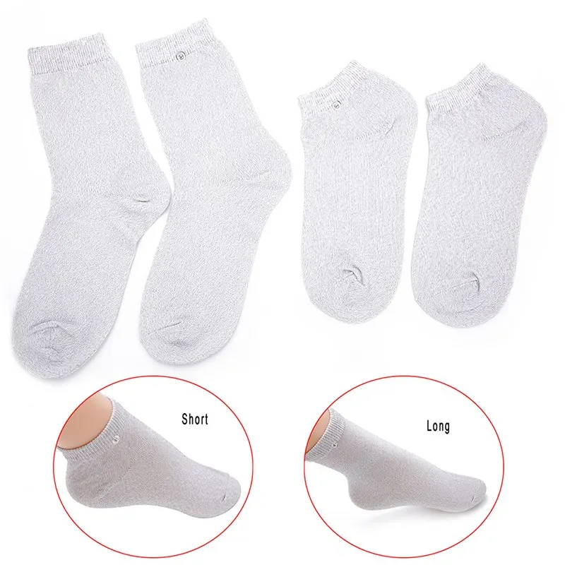 

1 Pair Massage Socks Foot Care Tool Practical Conductive Fiber Sock for Electrotherapy Pain Relief Physical Therapy Electrode