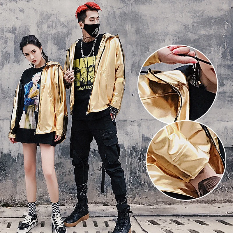 Korean Hip Hop Jacket Man 2018 Hood Windbreaker   (22)