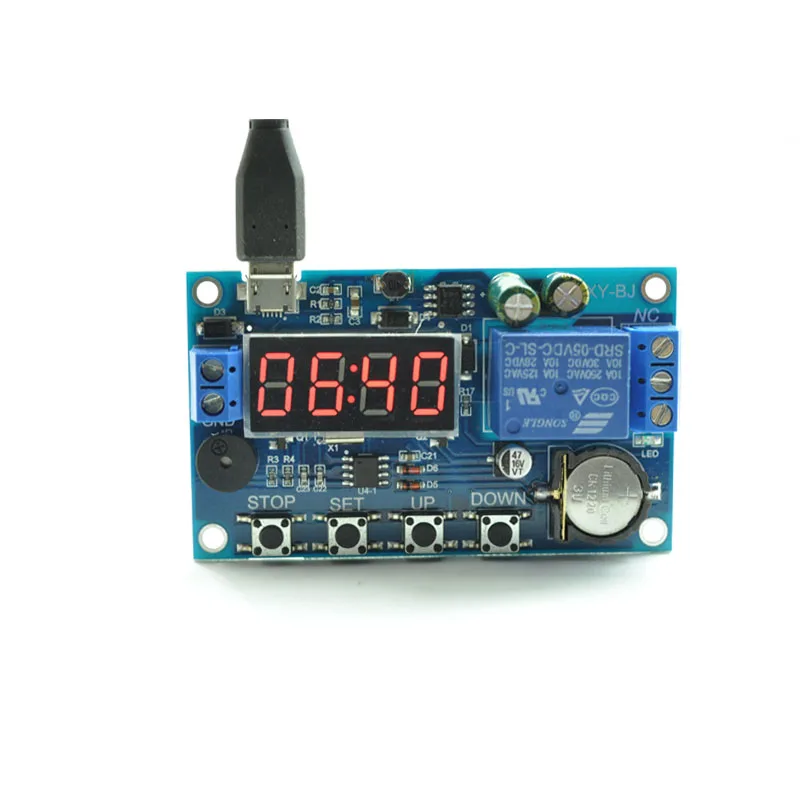 

Time switch module 5V12V 220V real-time timing relay with time clock electronic time switch