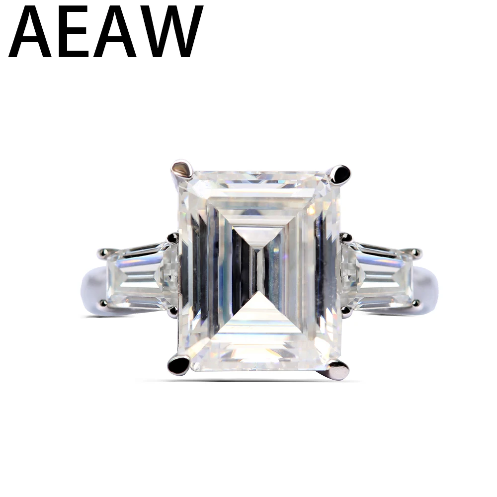 18k White Gold 5ct 9x11mm G Color Emerald Side Trapezeoid Moissanite Baguette Lab Diamond Ring For Women Engagement For Women
18k White Gold 5ct 9x11mm G Color Emerald Side Trapezeoid Moissanite Baguette Lab Diamond Ring For Women Engagement For Women