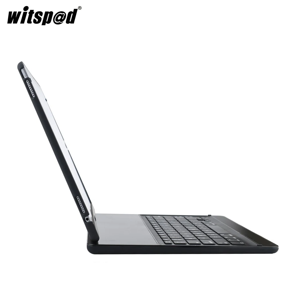 

witsp@d-For IPAD PRO 10.5 Inch 360 Degree Keyboard Case, 7 Colors Backlit Folio Case Cover Wireless Bluetooth Aluminum Keyboard