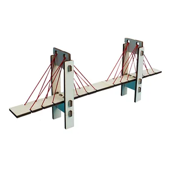 

Homemade cable stayed bridge Building Kits Education Model Toy Gift For Kids DIY physics experiment