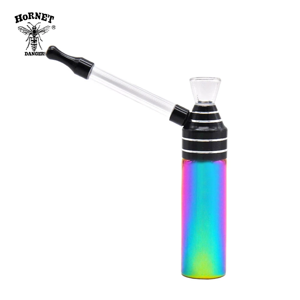 HORNET мини кальян стеклянный курительная водяная труба металлические дымовые