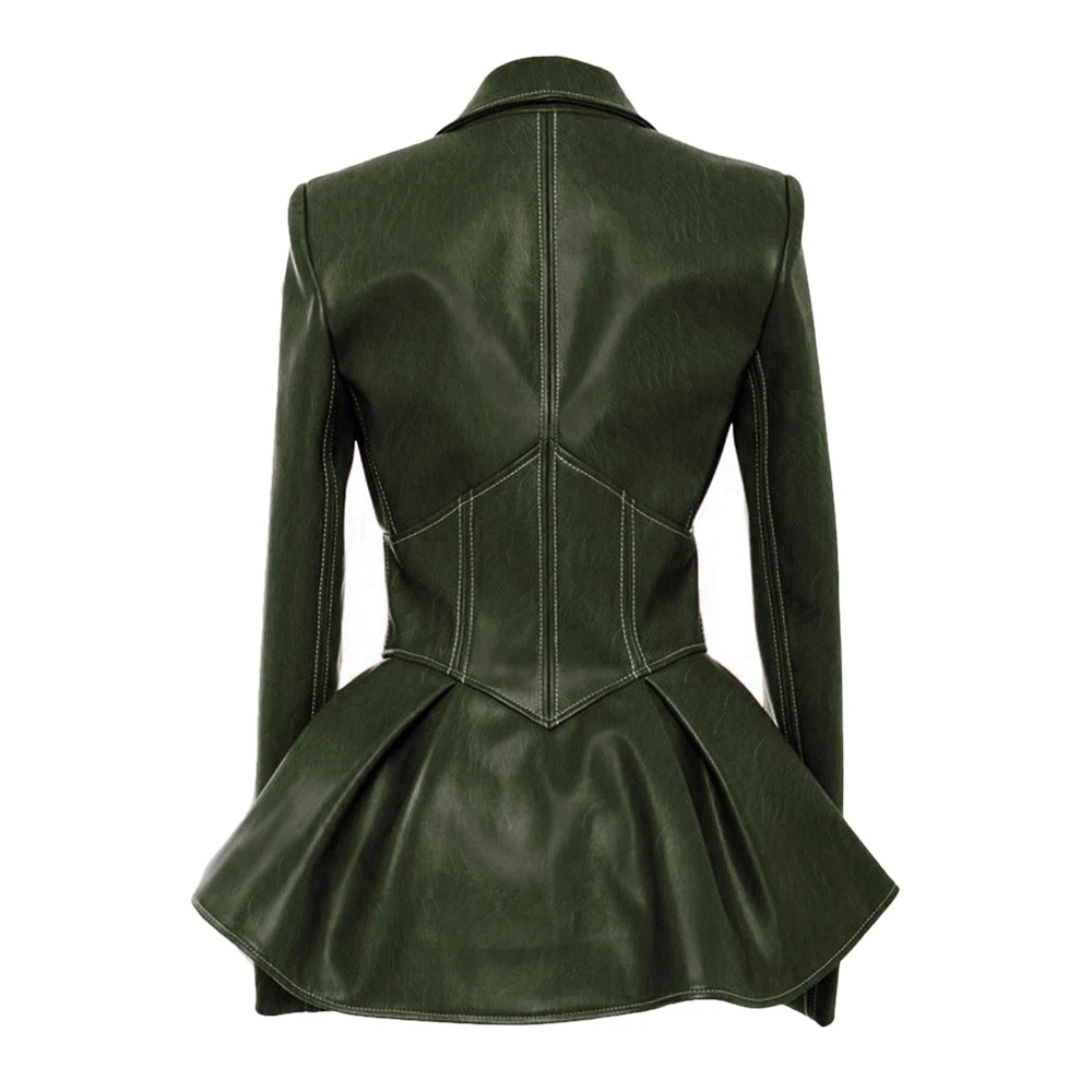 Sisjuly PU кожаные куртки женщины осень готическая мода горячая распродажа черный Винтаж высокая улица ветрозащитный тонкий дамы верхняя одежда пальто