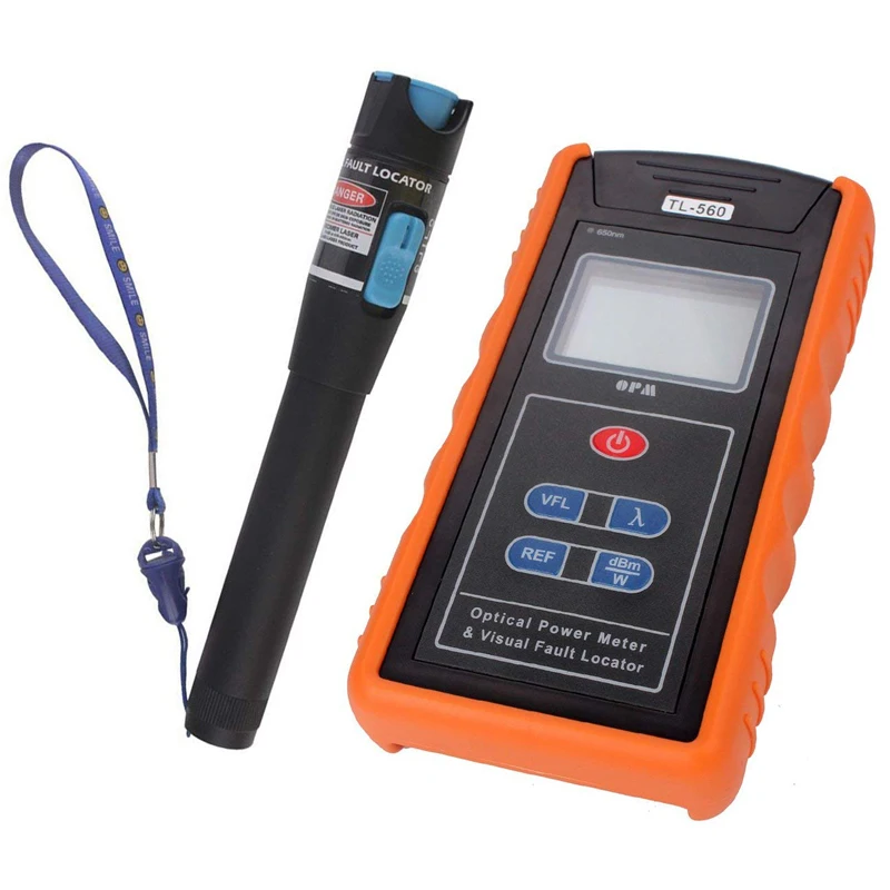 

TL-560 -70-+10dBm Optical Power Meter With SC FC Connector and 10mW Visual Fault Locator 650nm about 10nm