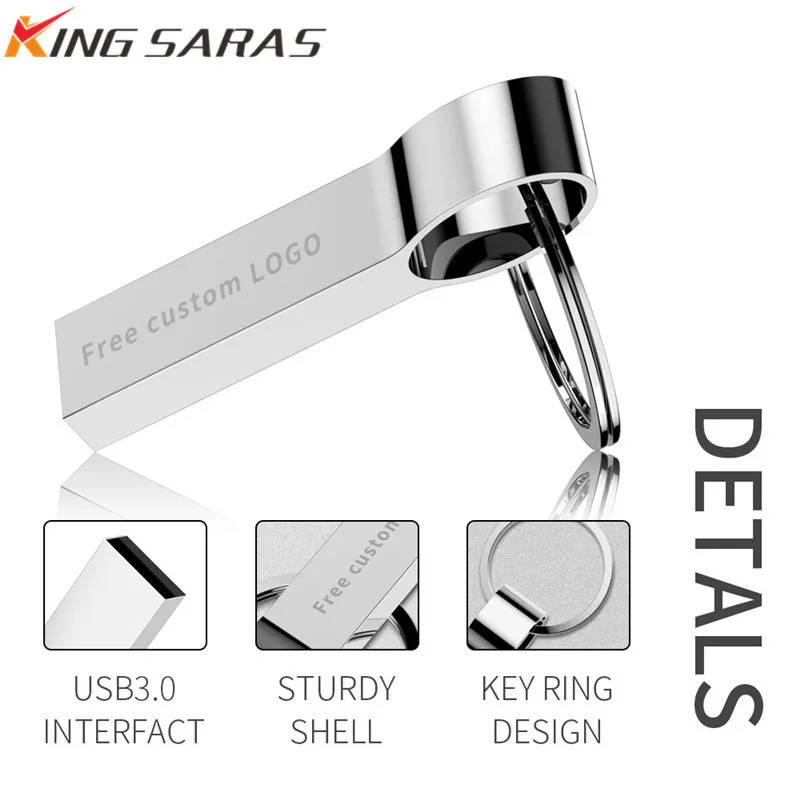 

usb flash drive key 32GB 3.0 metal pendrive 16GB pen drive 128GB 64GB 8GB 4GB usb stick waterproof flash disk free print LOGO