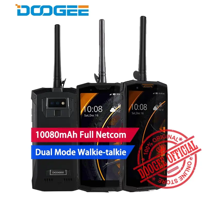 

Doogee S80 IP68/IP69K Waterproof mobile phones Walkie talkie 10080mAh 6GB+64GB 5.99" MT6763T Octa Core NFC 4G Global Smartphone