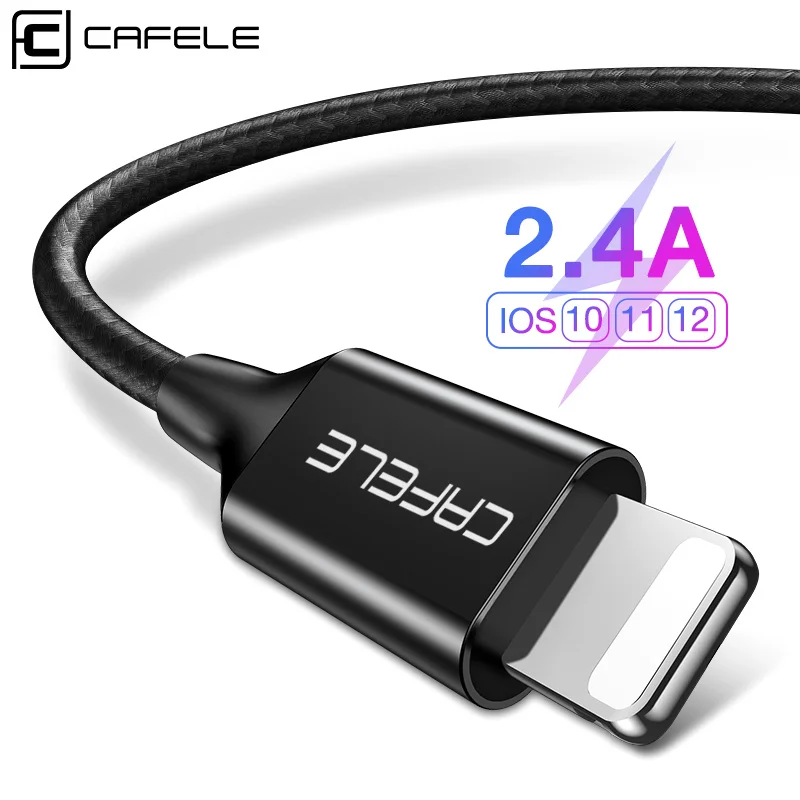Cafele USB кабель для мобильного телефона iPhone X Xs Max Xr 8 7 6 6S Plus зарядка кабелей