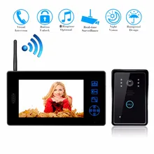 Luxury 2.4G 7″ TFT Wireless Video Door Phone Intercom Doorbell Home Security Camera Monitor color video door phone intercom