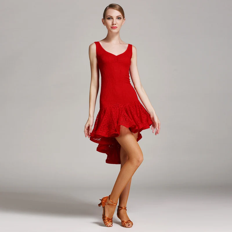 Платье для латинских танцев, женское платье для сальсы без рукавов, женские карнавальные костюмы для самбы, платье для латинских танцев, платье для латинских танцев с ласточкиным хвостом, платье для сальсы DQ3042 - Цвет: Red