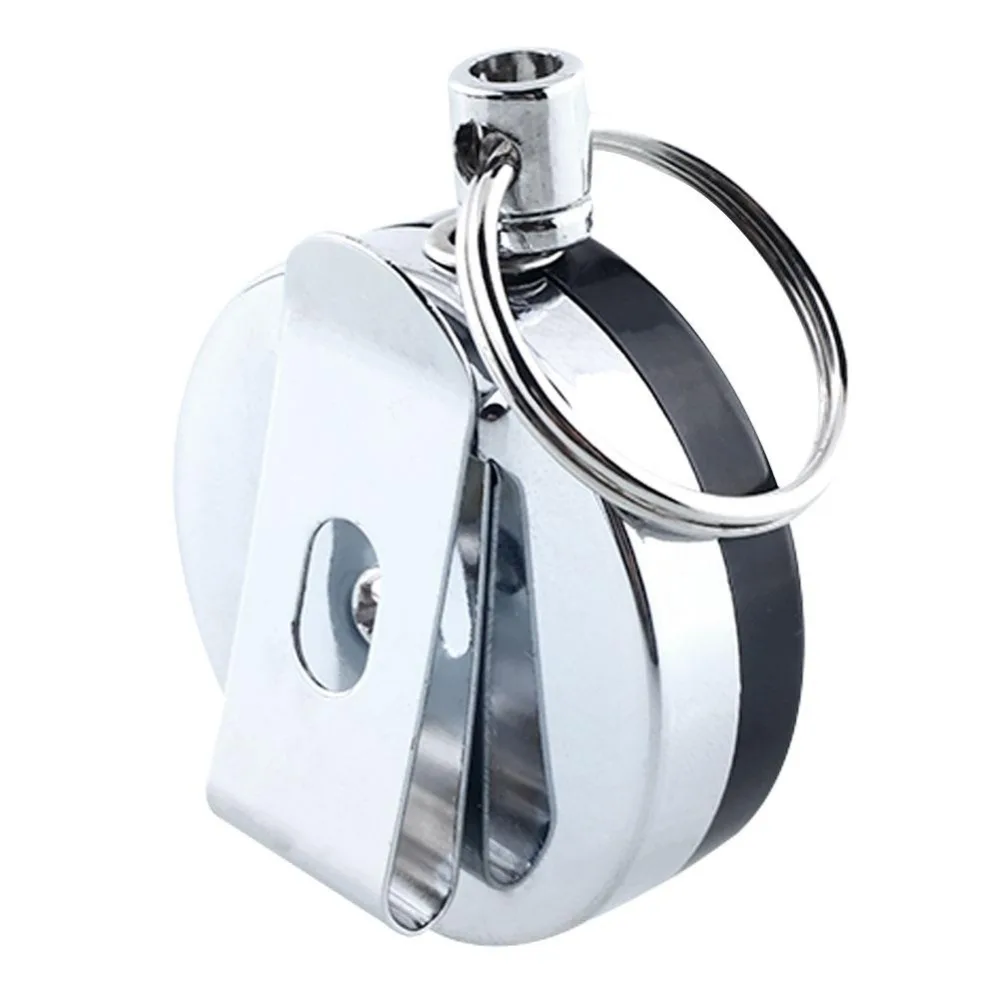 

Anti-theft Keychain 60cm Pull Keyring Retracting Telescopic Key Ring Extendable Metal Wire Key Chain Ring Clip Wire rope