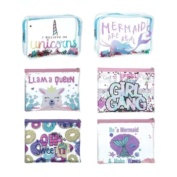 

Transparent Cosmetic Bag Cartoon PVC Travel Cosmetic Makeup Case Toiletry Bags for Women Girls