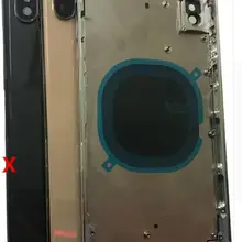 Чехол на заднюю батарею, чехол с рамкой, задняя крышка для iPhone X/XS Max/XR Series с логотипом