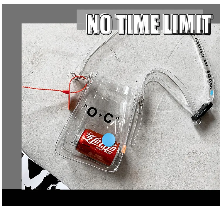 Summer New Hot Fashion PVC Jelly Beach Bags Transparent Handbags for Women Female Casual Shoulder Bags Messenger Bags