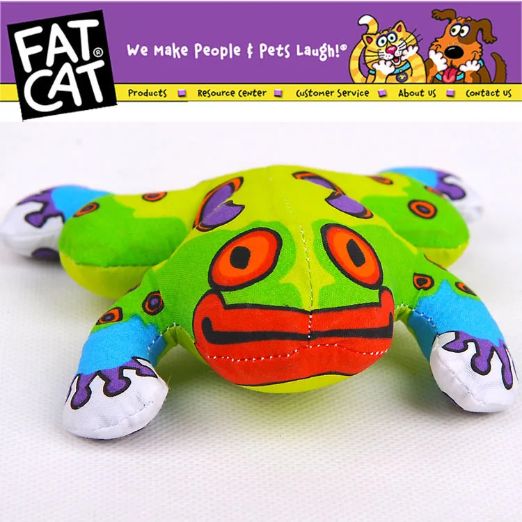 

Fatcat High Quality Frog Toy for Cat Kitten Toy Durable Canvas Fatcat Dog Toy with Catnip Funny Chew Toy Pet Product Funny