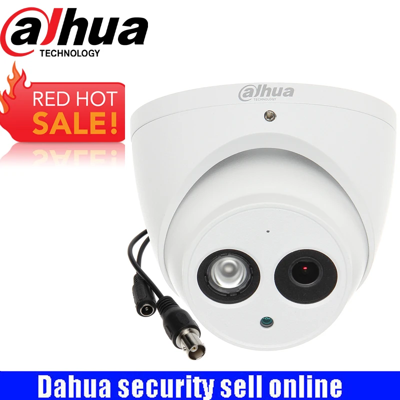 

Original English HAC-HDW1200EM-POC 2MP 1080P HDCVI PoC IR Eyeball Camera IP67 With Logo CCTV Security Camera