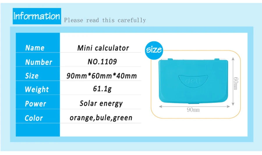 Deli высокое качество Солнечный карманный мини-калькулятор для школы офис рассчитать питания милый складной калькулятор многофункциональный подарок