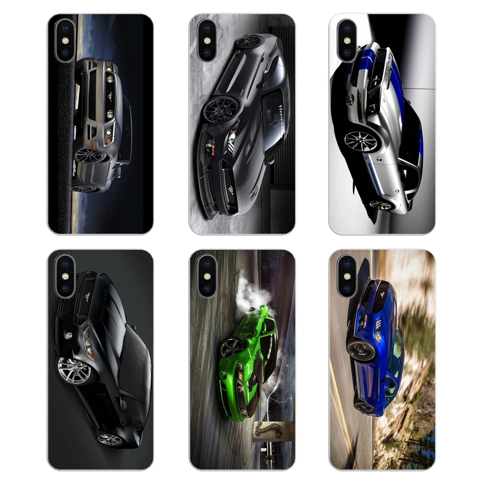 Ford GT Mustang Supre автомобильный постер для iPod Touch iPhone 4 4S 5 5S 5C SE 6 6S 7 8 X XR XS Plus MAX прозрачный