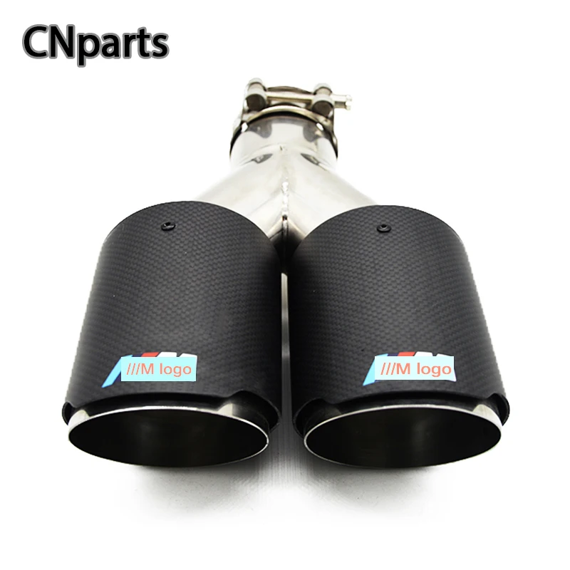 CNparts 1 шт. для BMW1 2 3 4 5 7 X Z SeriesM высокое качество карбоновый автомобиль Близнецы задняя выхлопная труба глушитель аксессуары