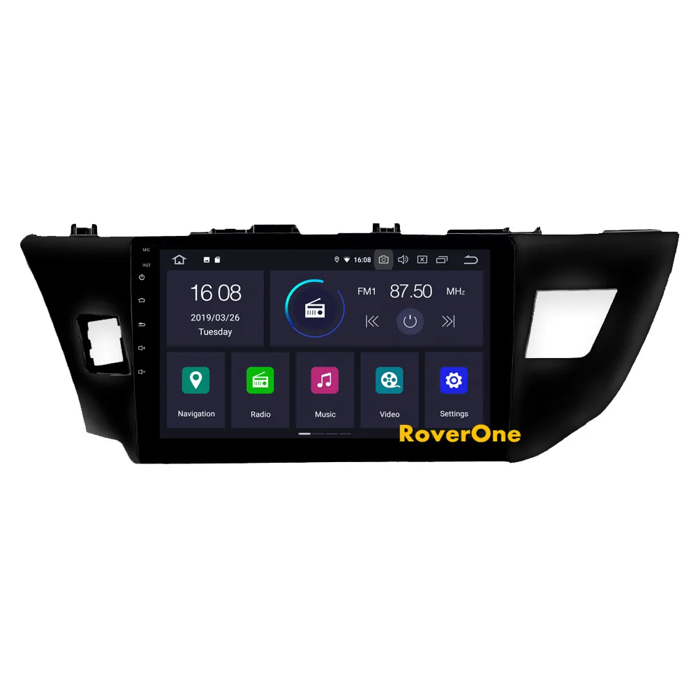 RoverOne для Toyota Corolla 2013 Android 9,0 Авторадио автомобильный мультимедийный плеер радио gps навигация головное устройство без DVD