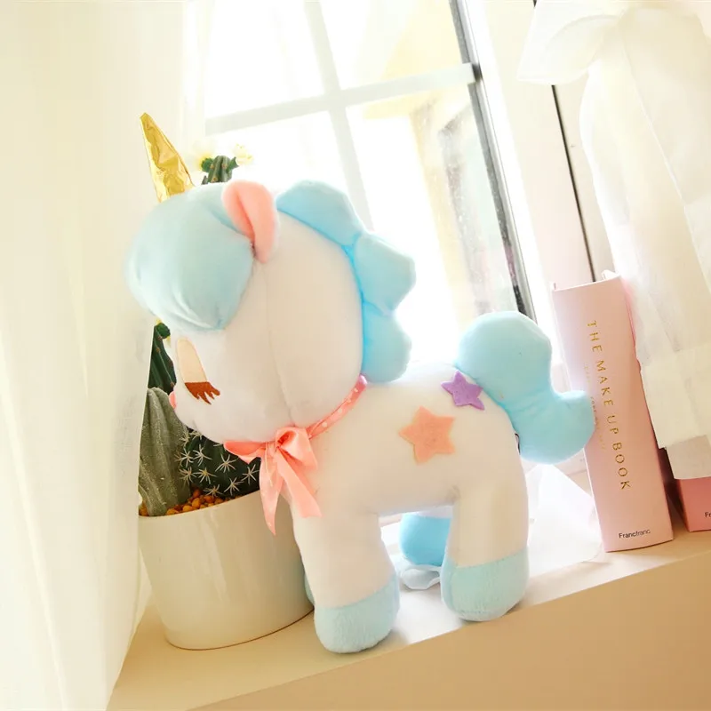 Miaoowa 1pc 40cm Dream Girl Style Unicorn Plush Toy Lovely Stuffed Animal Horse Doll for Kids Children Birthday Gift Brinquedos