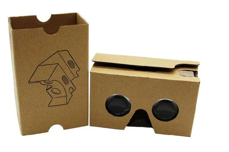 Оптовая продажа 100 шт./лот Google cardboard vr 2 0 II версия VR гарнитура 3D очки виртуальной