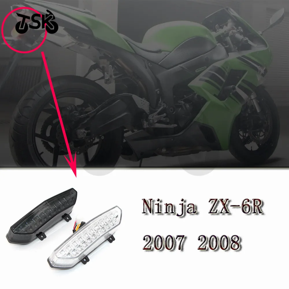 For Kawasaki Ninja ZX 6R ZX6R 2007 2008 Motorcycle Rear Turn Signal