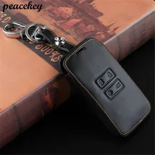 Peacekey Genuine Leather Car key cover case protector Sticker fit for Renault koleos Kadjar 2016 2017