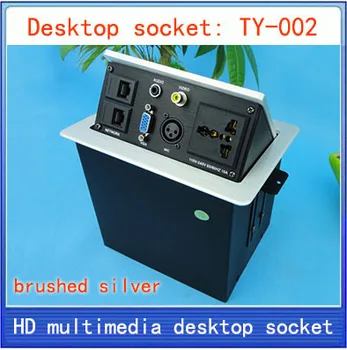 

Desktop socket /hidden multimedia information box outlet /network RJ45 3 PIN XLR VIDEO AUDIO VGA interface desktop socket TY-002